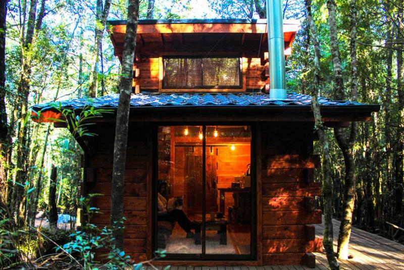 Cabanas Bosque Milenario Коньярипе Экстерьер фото